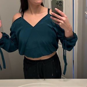 fashion nova cold shoulder crop top